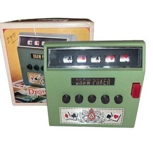 Vintage 1972 Waco Draw Poker Cordless Electric Full Automatic game Japan WORKS